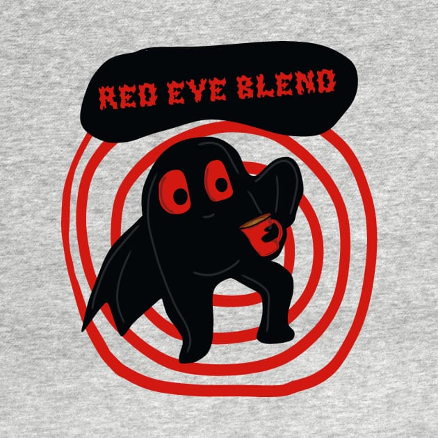 Mothman’s red eye blend by CryptidComforts1